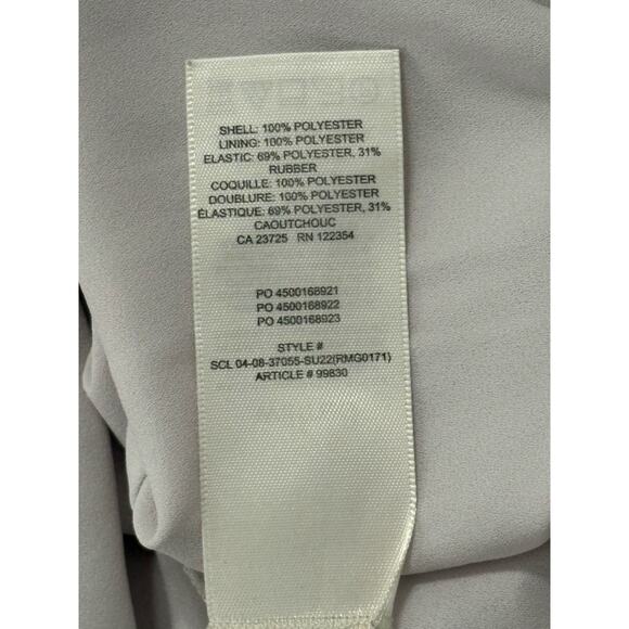 Wilfred Tempest Mini Dress Paisley Dress Women's Large Long Sleeves Pastel Blue - Picture 13 of 13